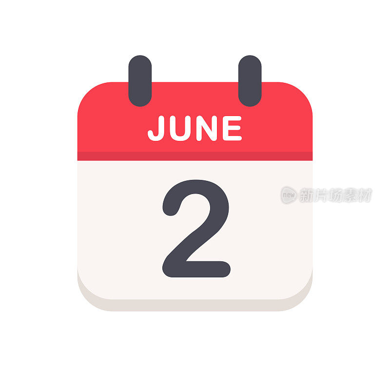6月2日-日历图标