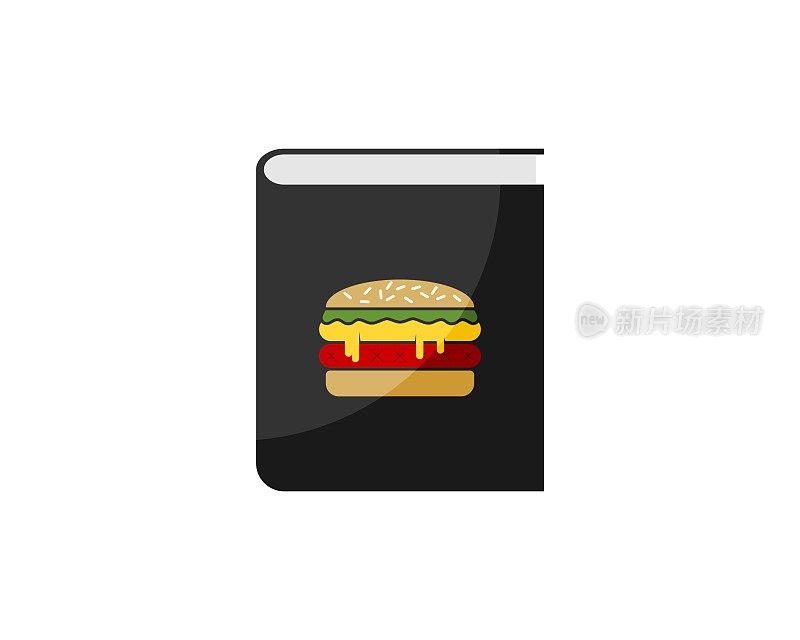 书的食谱里面有美味的汉堡
