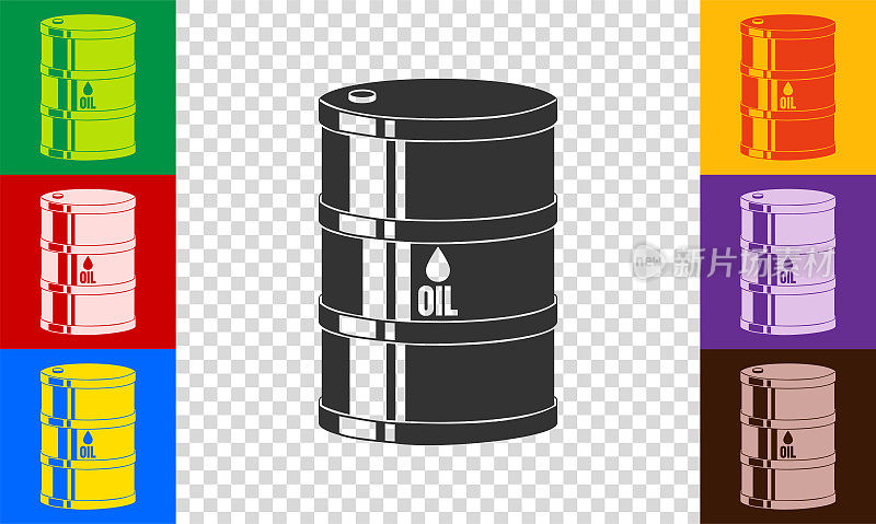 油桶图标集。