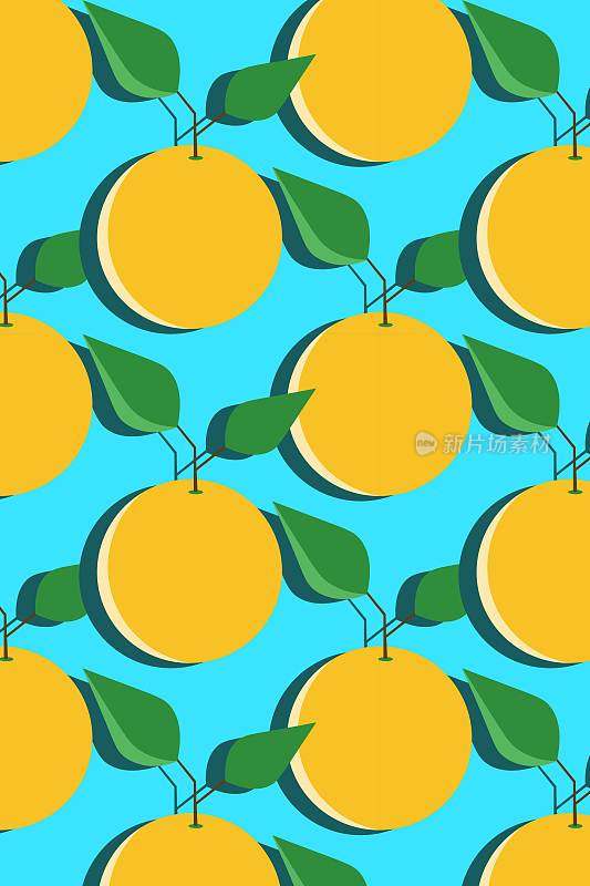 柠檬水果图案