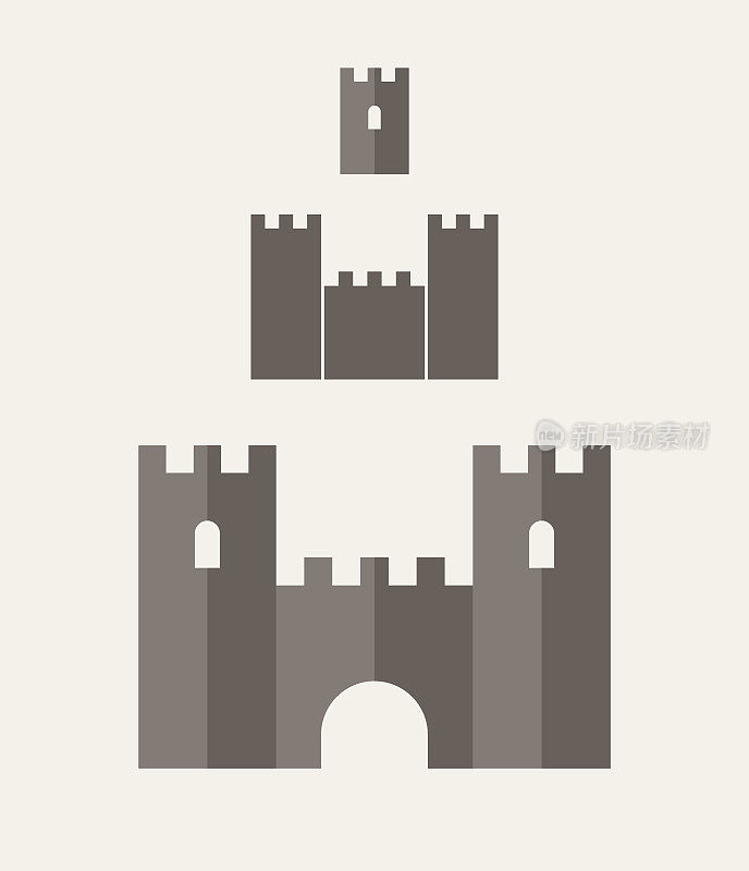 城堡。图标设置