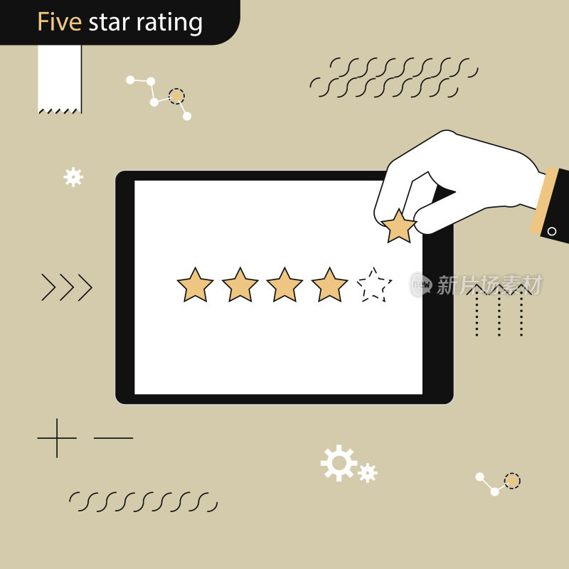 五星评级。Hand增加了第五颗星的评级。