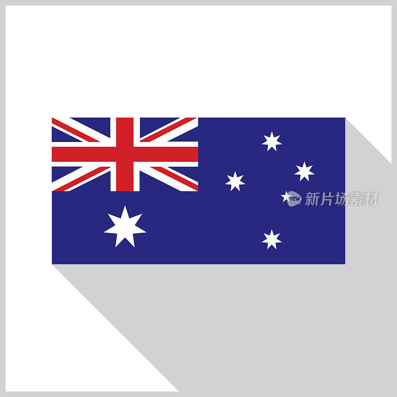 澳大利亚灰色阴影旗图标