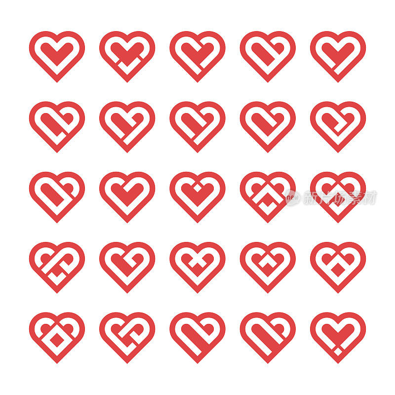 心图标,爱的概念