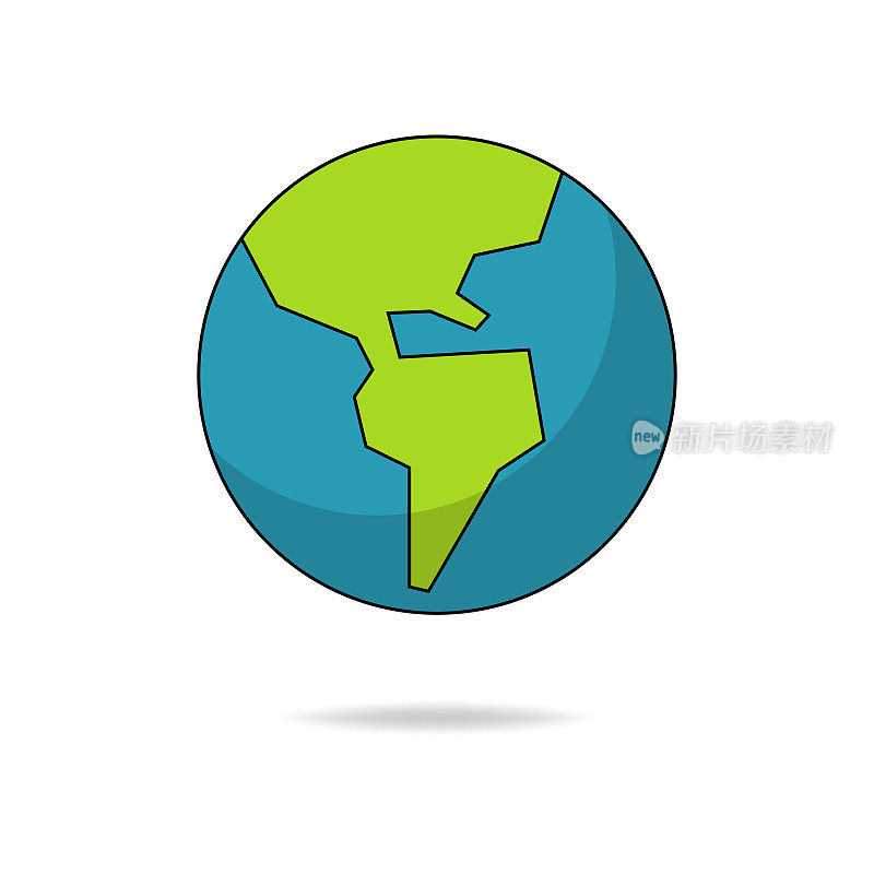 行星地球设计北美和南美