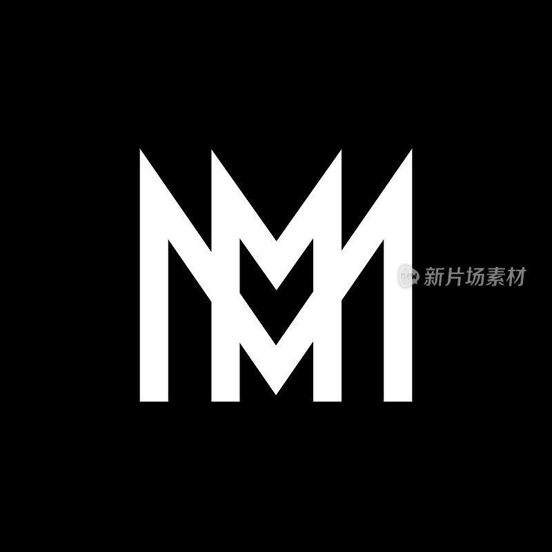 字母M标志