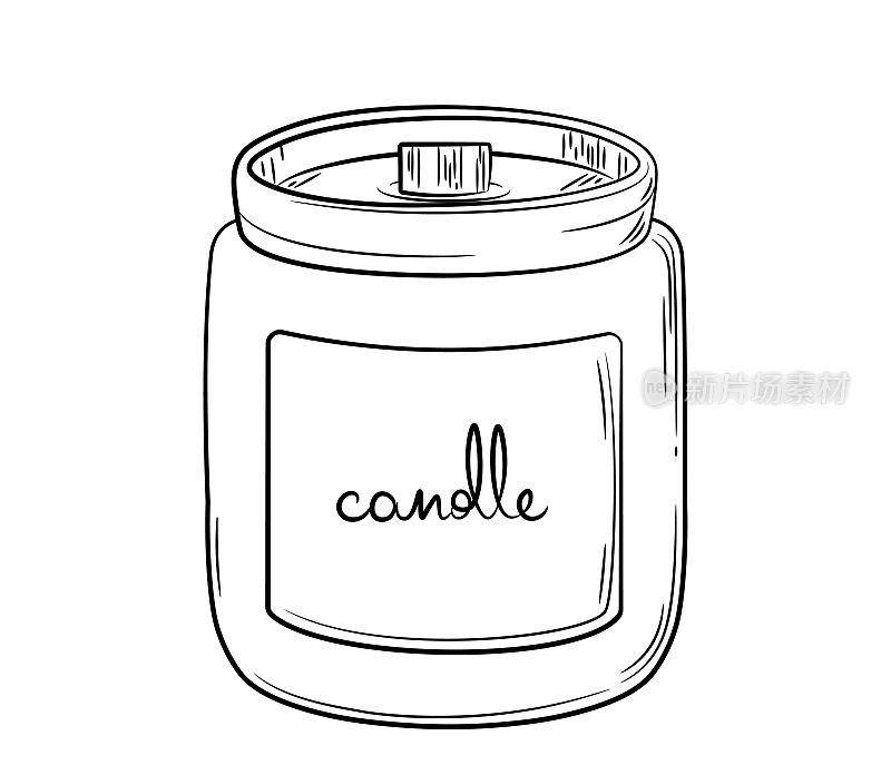 罐子里的蜡烛