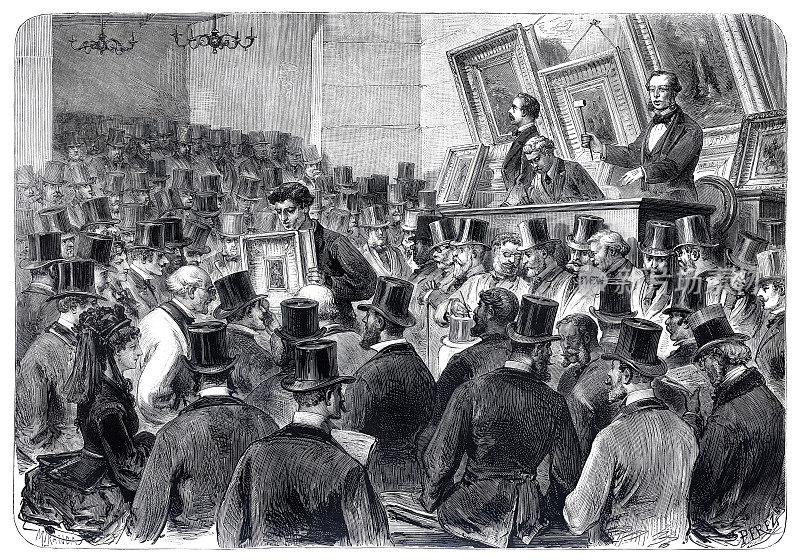 1874年巴黎德鲁奥酒店的艺术品拍卖