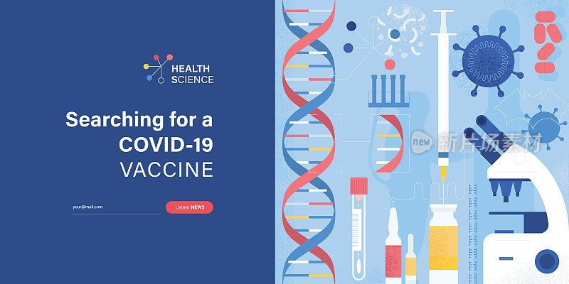 搜索COVID-19疫苗横幅