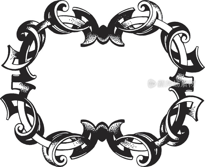 华丽的框架插图