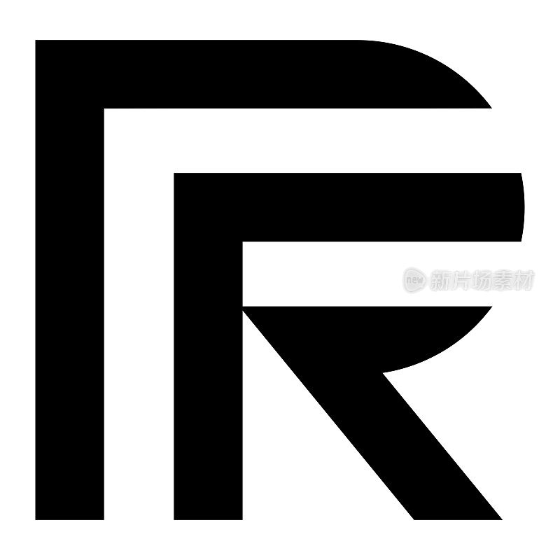 专业创新的初始RP标识和PR标识。字母RP或PR最小优雅的字母组合。优质商业艺术字母符号和标志