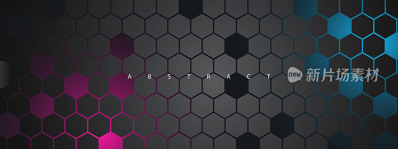 抽象几何背景-六边形马赛克