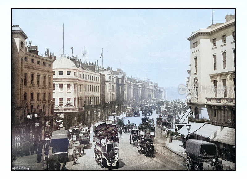 古董伦敦的照片:摄政街