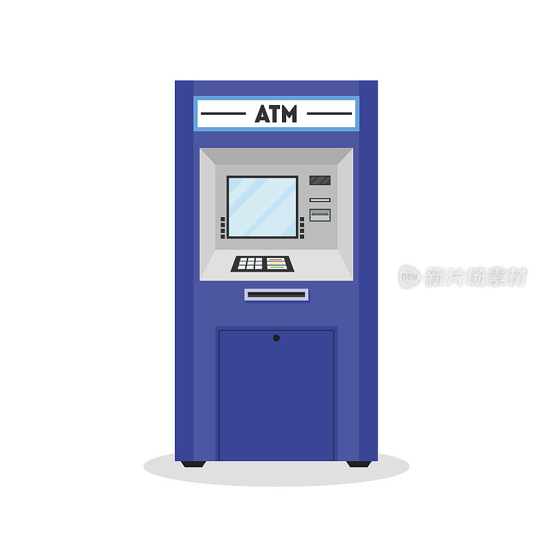 ATM支付终端自动柜员机。向量