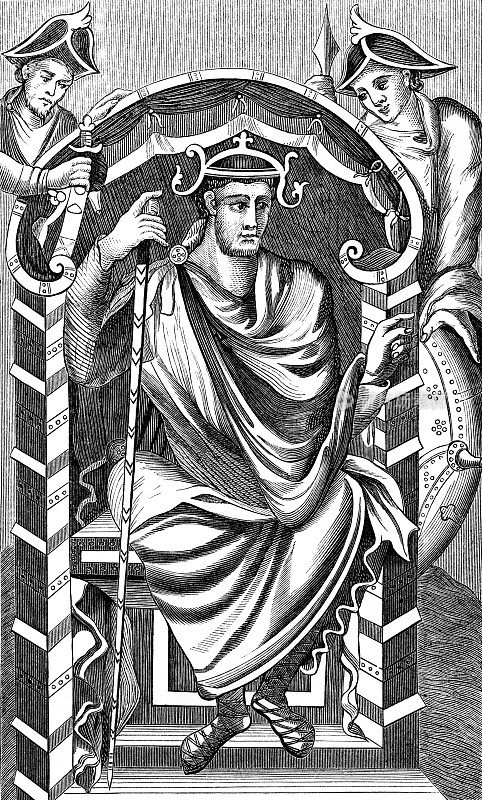 罗马皇帝洛泰尔一世的肖像