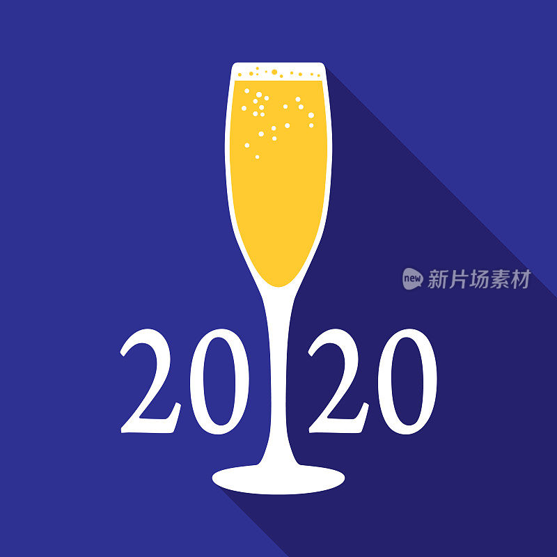香槟酒杯2020图标