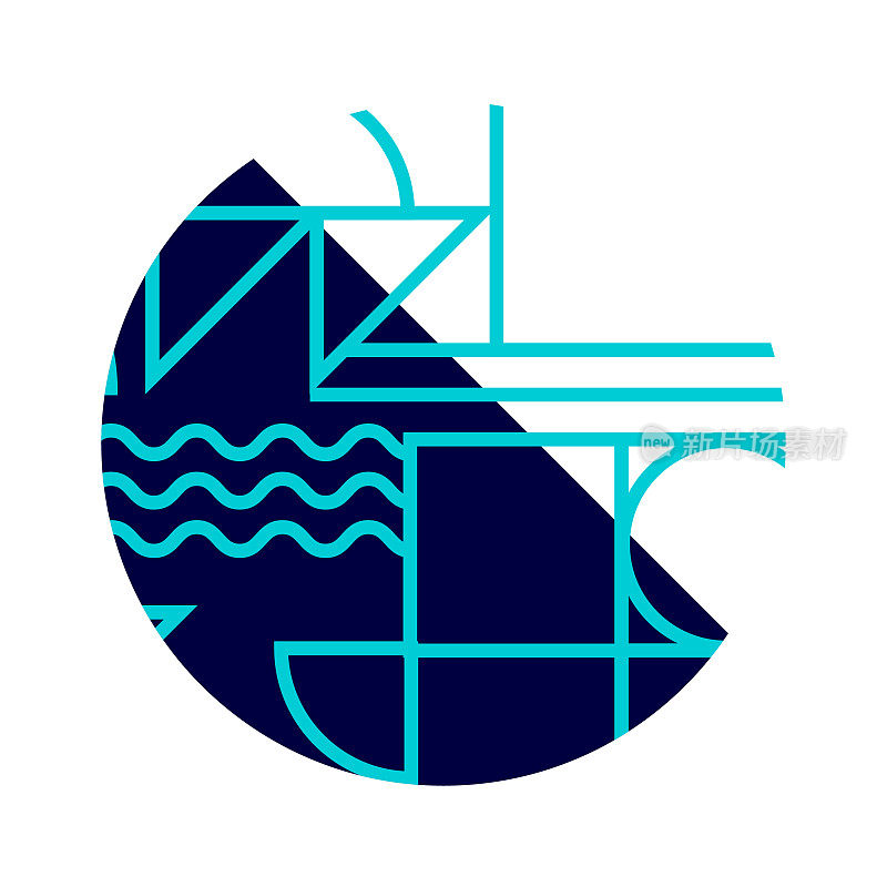 现代抽象背景圆设计