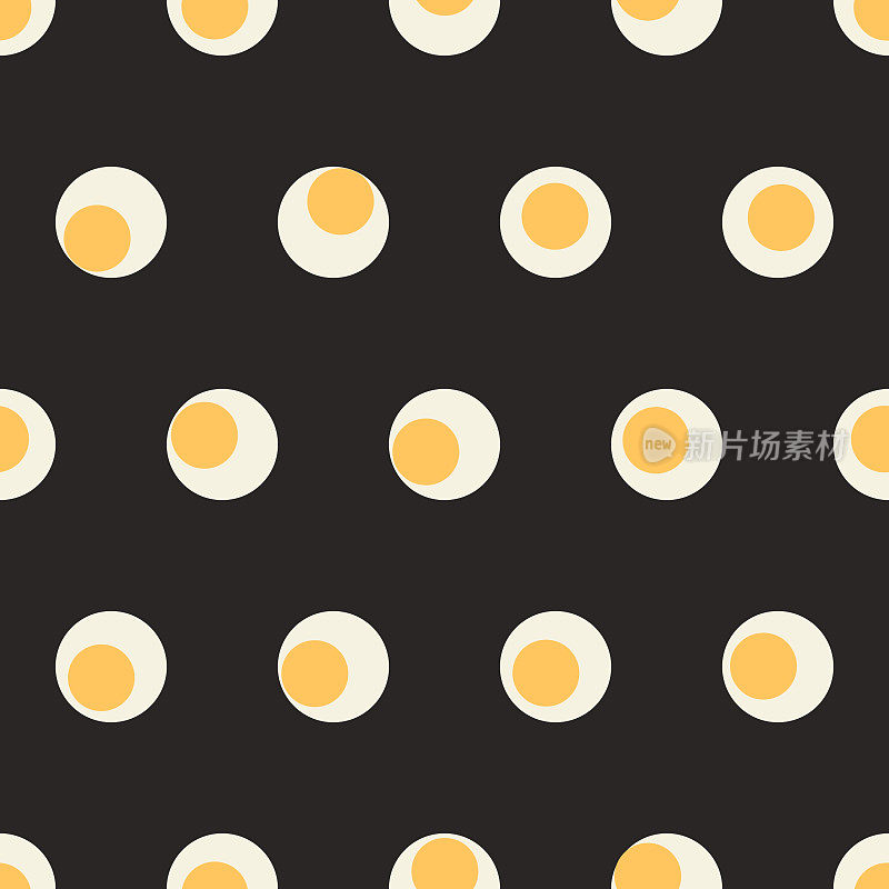 无缝图案彩色圆形几何形状