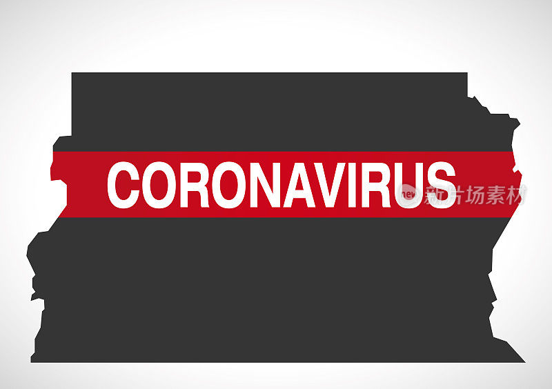 巴西分区联邦地图冠状病毒警告插图
