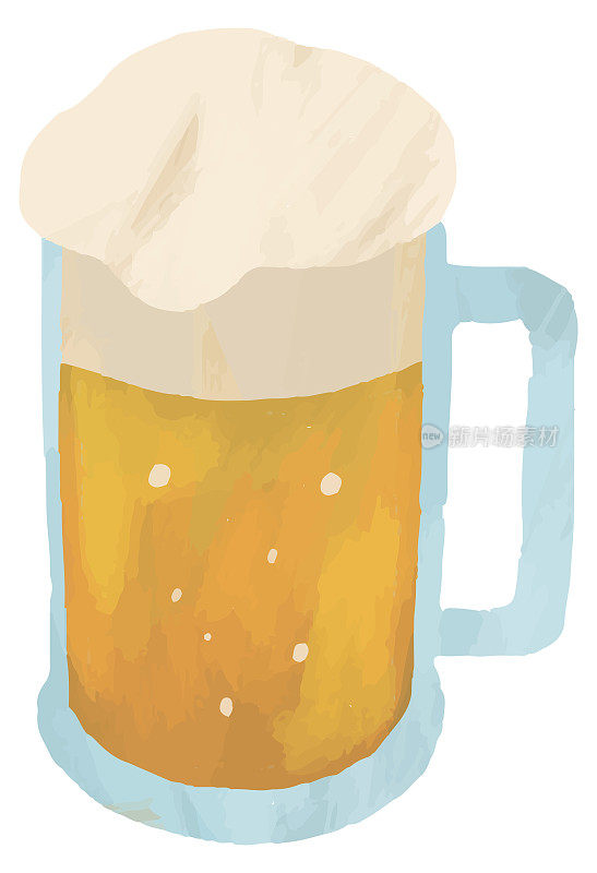 啤酒杯插图