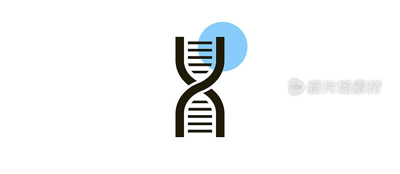 遗传现代平面图标概念设计