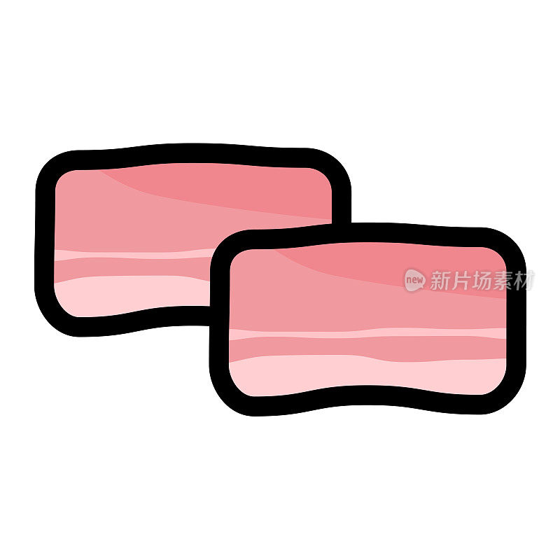 简单可爱的猪肉剪辑艺术