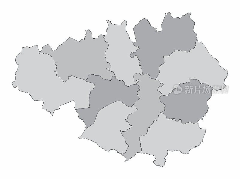 大曼彻斯特行政地图