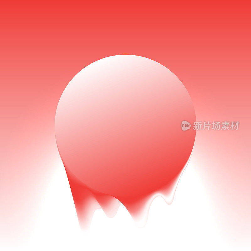 抽象设计-红色液体形状-时尚背景