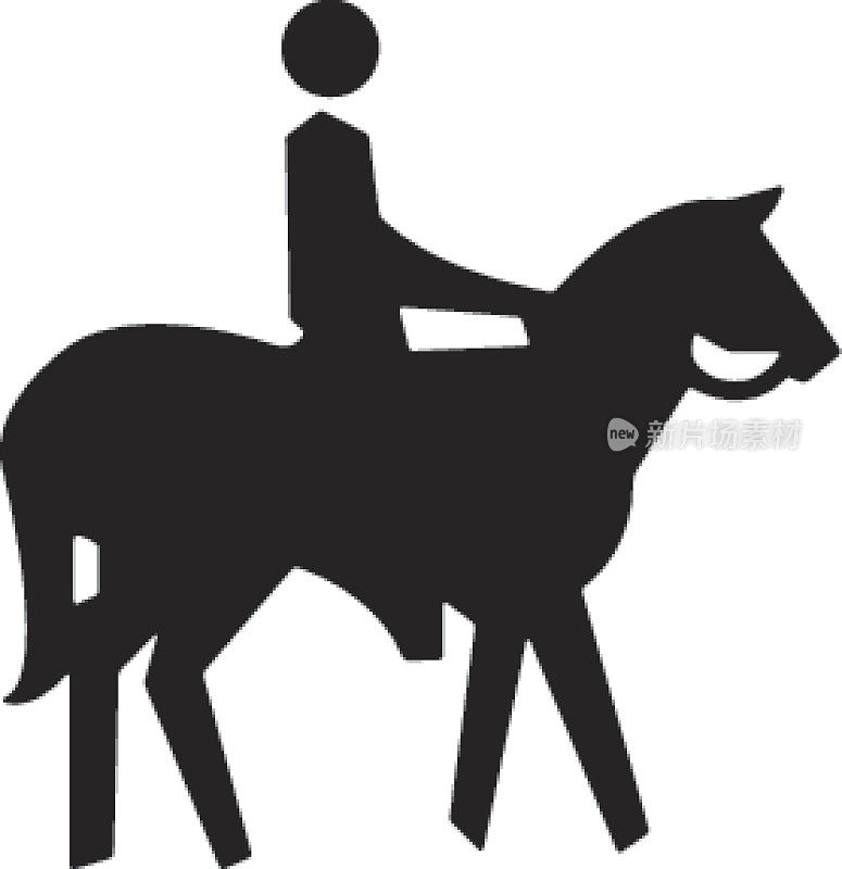 马背上的骑士图标