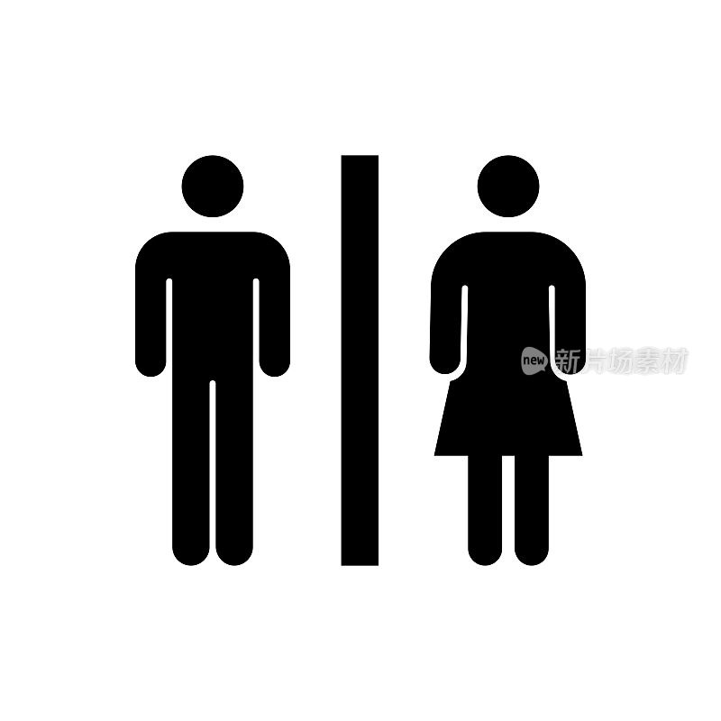 厕所门。男人和女人都要签到洗手间。