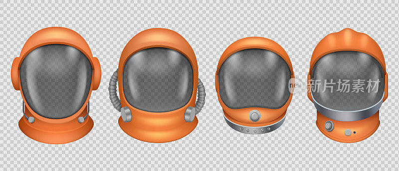 宇航员的头盔。宇航服头部工具军事反射未来宇宙探索体面的矢量现实飞行员头盔面具