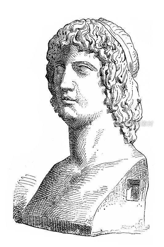维吉尔半身像，英文通常称为维吉尔或维吉尔，是奥古斯都时期的古罗马诗人