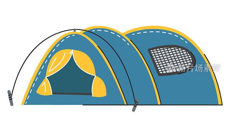 夏季露营小屋，徒步露营帐篷设计