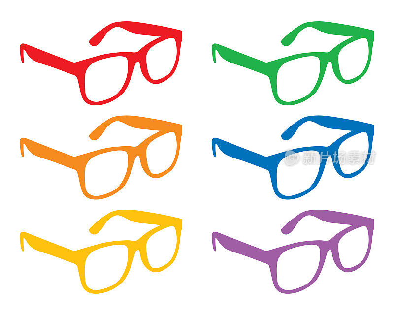 六种彩色眼镜