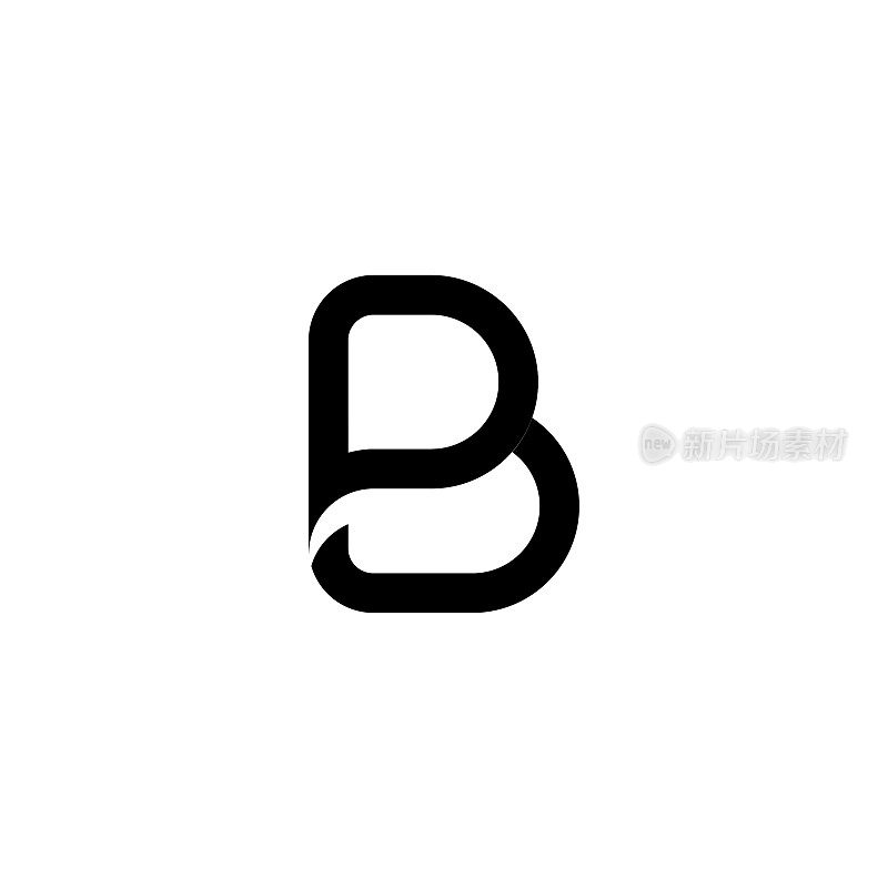 可定制的B字母Logo