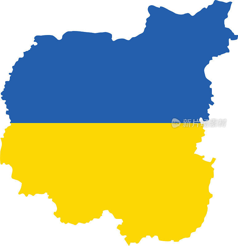 乌克兰切尔尼hiv州的旗帜地图