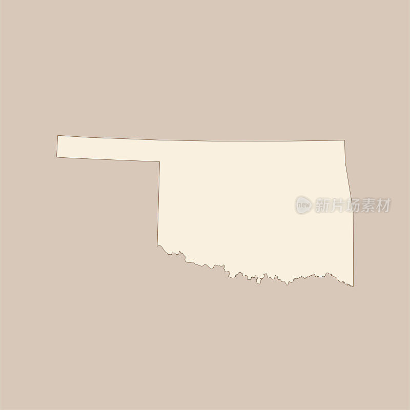 俄克拉何马州地图