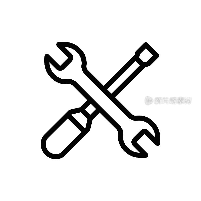 采购产品工具,服务设备,维修工具线图标