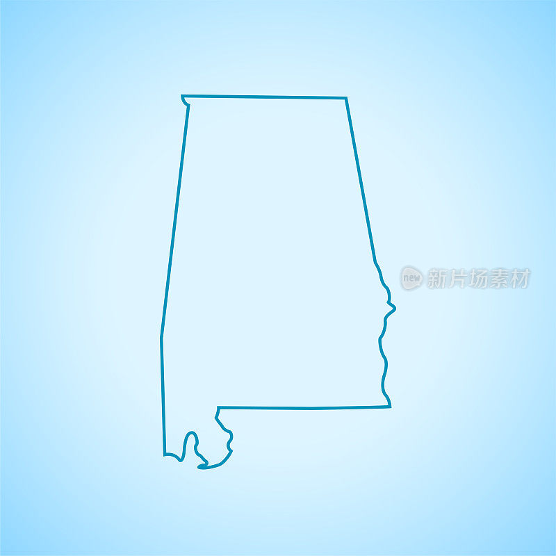 阿拉巴马州地图