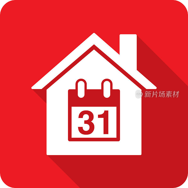 House日历31图标剪影