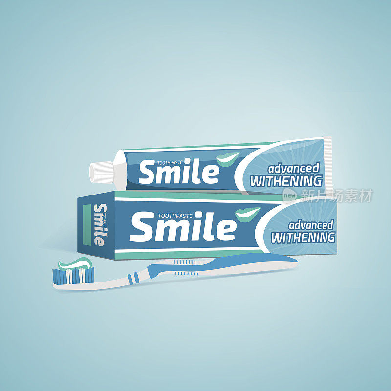 牙膏和牙刷广告