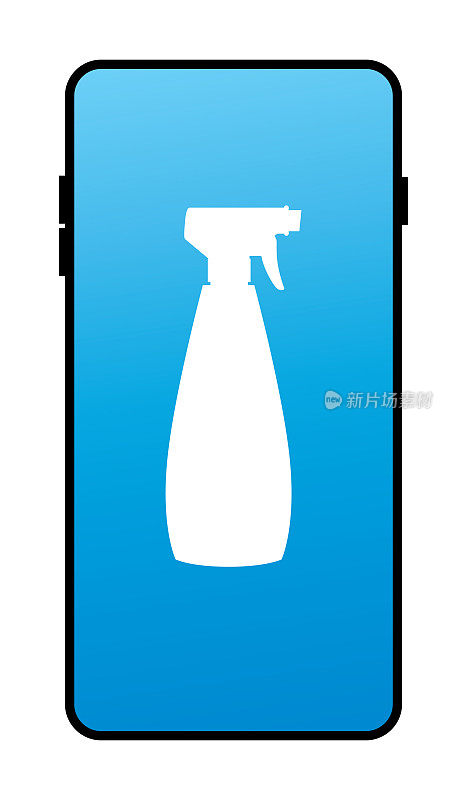 喷雾瓶智能手机图标