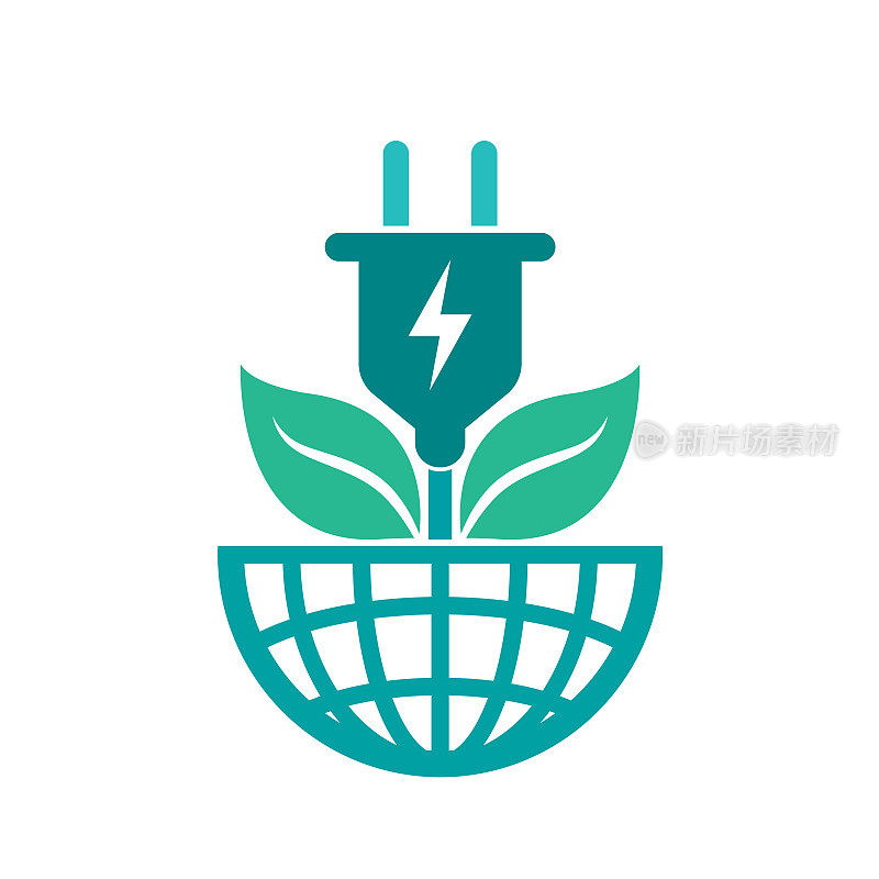 生态能源图标概念