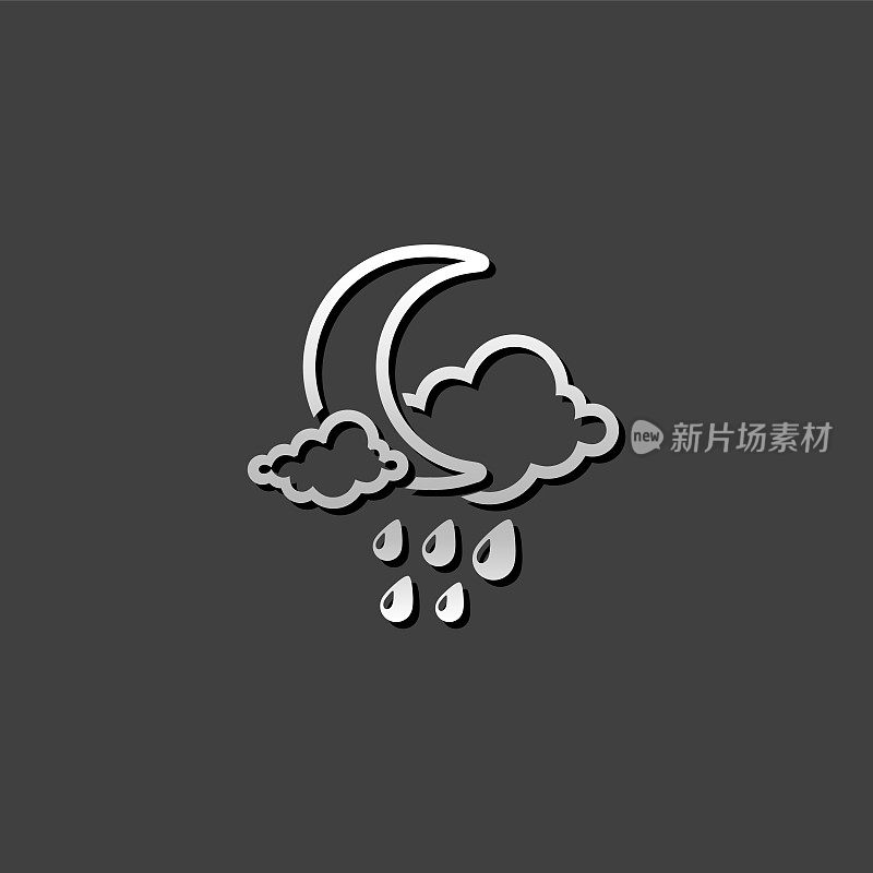 金属图标-天气阴雨