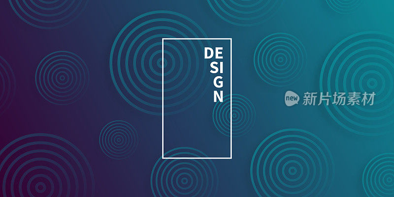 抽象渐变背景与蓝色圆圈