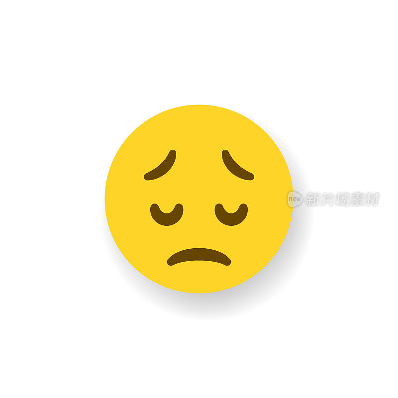 Emoticon平面设计投阴影效果