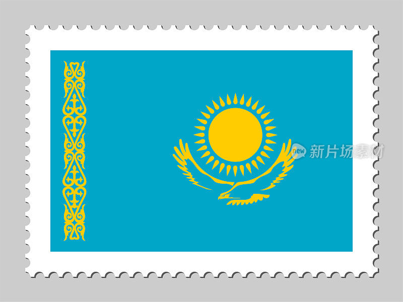 哈萨克斯坦国旗邮票