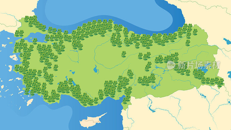 土耳其的地图