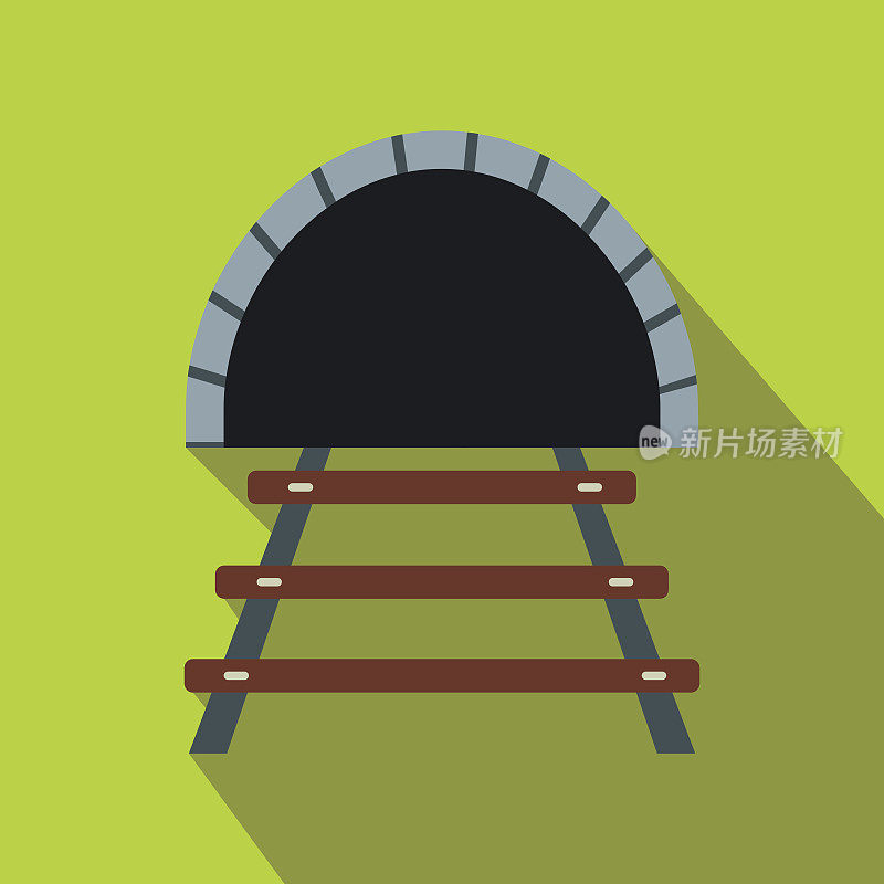 铁路隧道平面图标