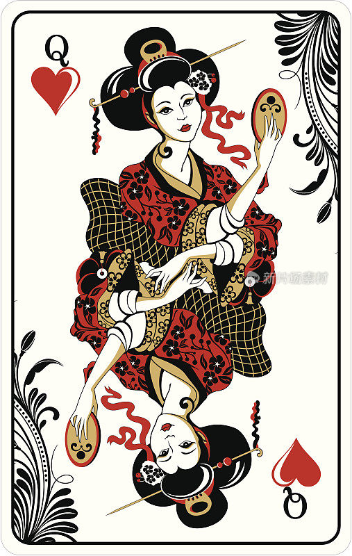 红心皇后-扑克牌